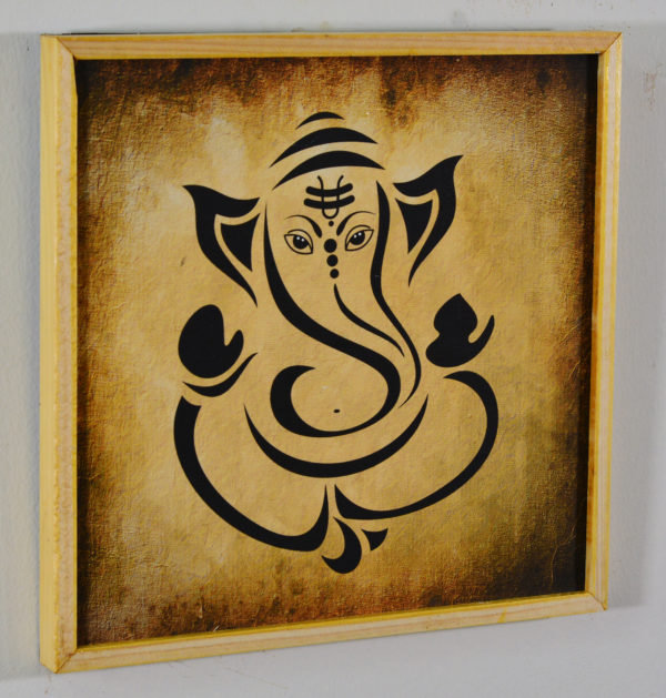 Ganesh - in wooden Frame
